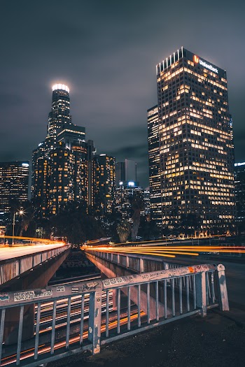 Lighted City Buildings during Nighttime