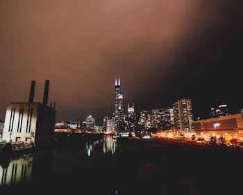 Lighted City Buildings during Nighttime