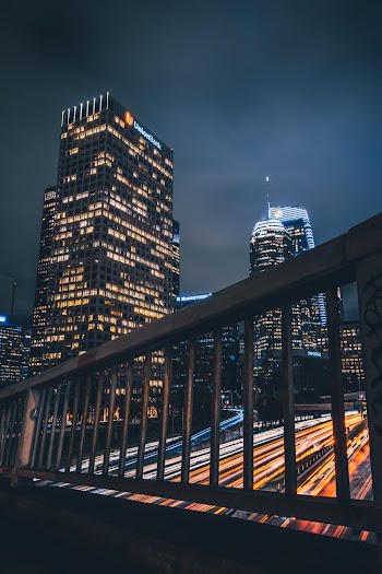 Lighted City Buildings during Nighttime