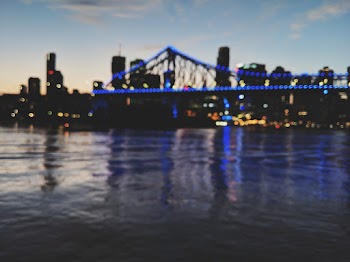 Lighted Concrete Bridge