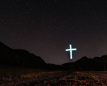 Lighted Cross Decor
