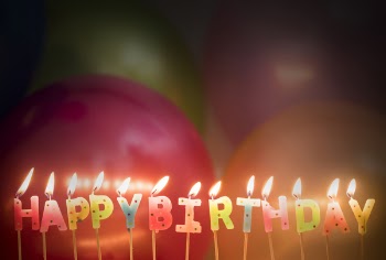 Lighted Happy Birthday Candles