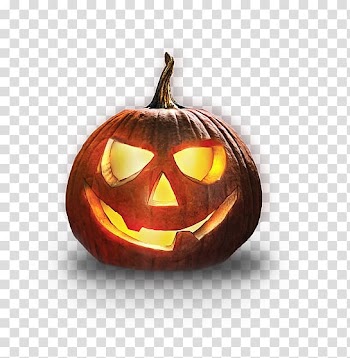 Lighted jack-`o-lantern illustration, Jack-o-lantern Halloween Candy pumpkin, Pumpkin grimace transparent background PNG clipart