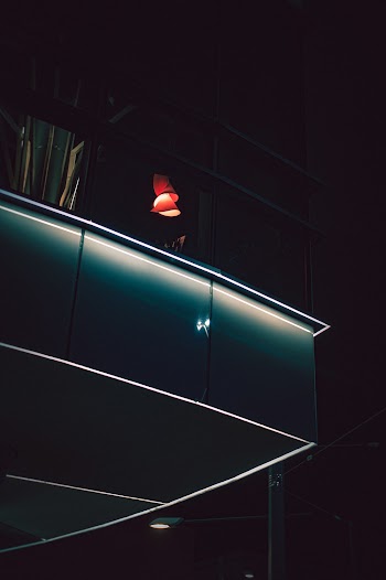 Lighted Lamp Inside the Building