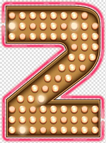 Lighted number 2 marquee, The Neon Lights Tour, Number Twoo Neon Lights transparent background PNG clipart