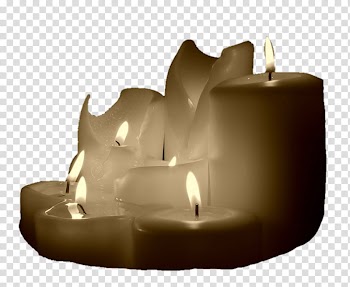 , lighted six black and gray pillar candle transparent background PNG clipart