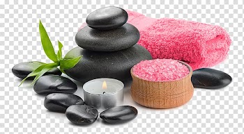 Lighted tealight candle, Day spa Stone massage Beauty Parlour, Spa day transparent background PNG clipart