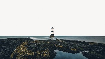 Lighthouse desktop wallpaper, ocean aesthetic | Free PSD - rawpixel