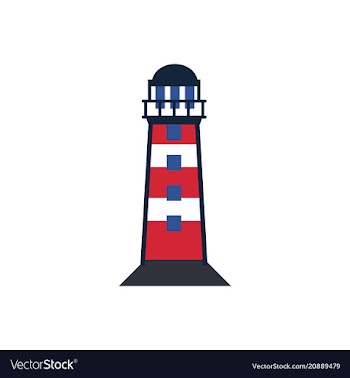  					Lighthouse logo vector image														