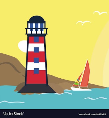 					Lighthouse logo vector image														
