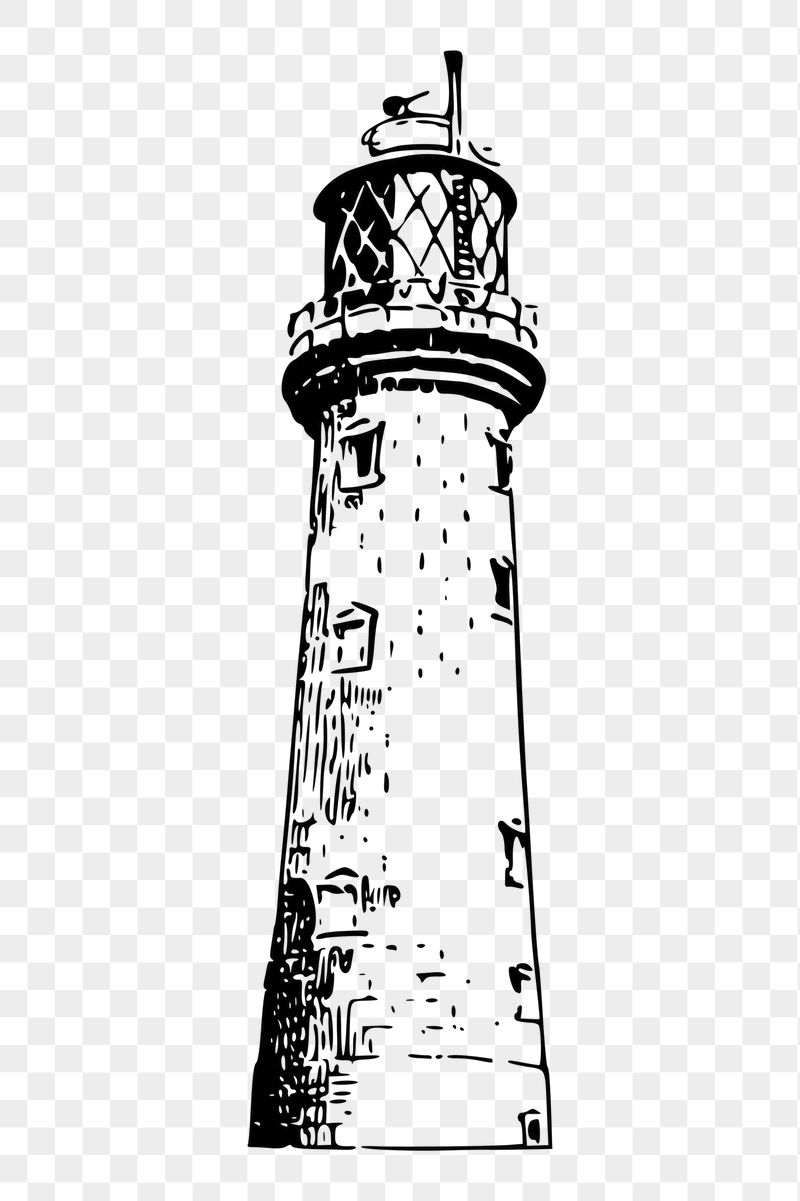 Lighthouse png sticker illustration, transparent | Free PNG - rawpixel