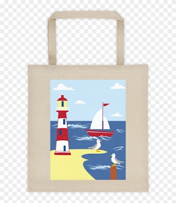 Lighthouse Seaside Scene 2400px Mockup Natural Original - Personalisierter Geburts-datums-leuchtturm U. Kinderwagendecke