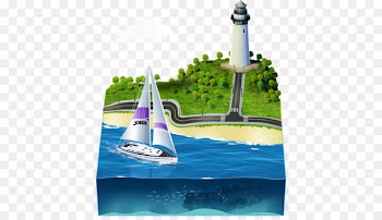 lighthouse yacht water transportation water resources - Sailing ship 