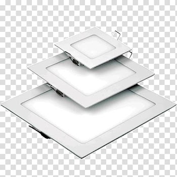 Lighting Light-emitting diode LED display LED lamp, downlights transparent background PNG clipart