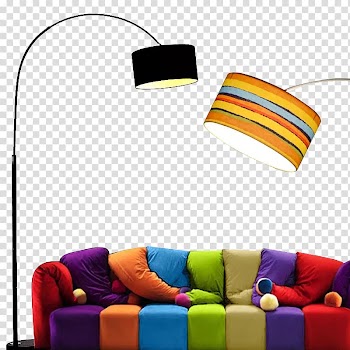 Lighting Living room Couch Bedroom, Living room floor lamp transparent background PNG clipart