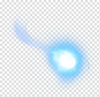 Lighting strike illustration, Light Blue Halo Icon, Energy ball transparent background PNG clipart