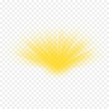 Lighting Yellow Light beam - Free to pull the yellow beam material 