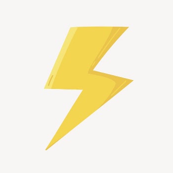 Lightning bolt collage element, cute | Free Vector Illustration - rawpixel