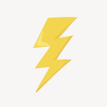 Lightning bolt collage element, cute | Free Vector Illustration - rawpixel