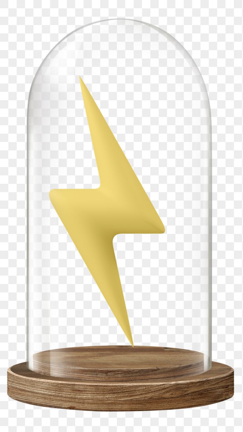 Lightning bolt png glass dome | Free PNG - rawpixel