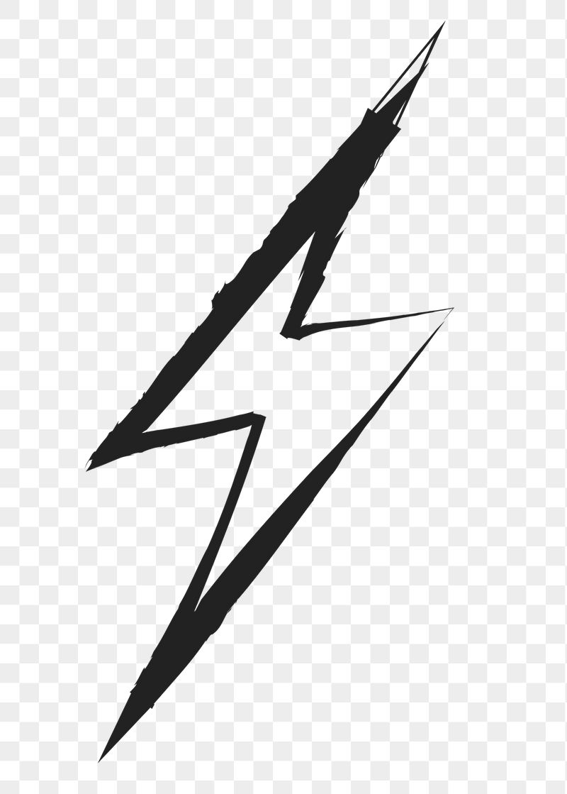 Lightning bolt png sticker, cute | Free PNG Illustration - rawpixel