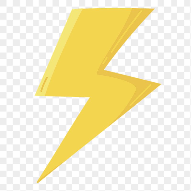 Lightning bolt png sticker, cute | Free PNG Illustration - rawpixel