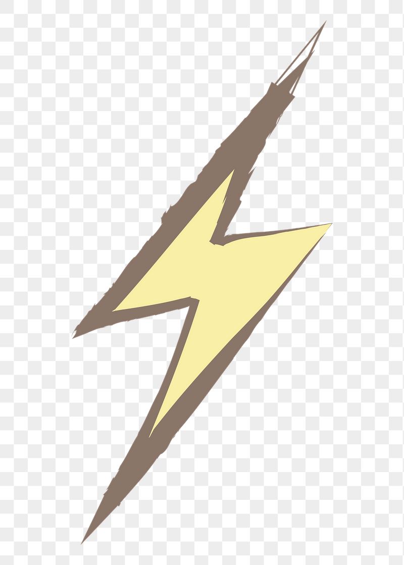 Lightning bolt png sticker, pastel | Free PNG Illustration - rawpixel