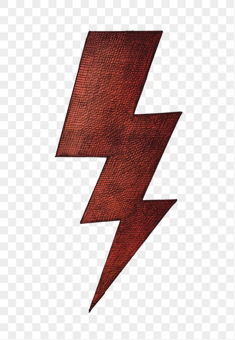 Lightning bolt png vintage sticker | Free PNG - rawpixel