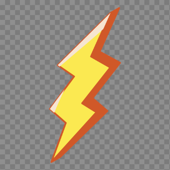 Lightning Cartoon - Transparent PNG & SVG vector