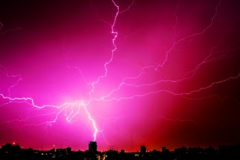 Lightning during Night Time