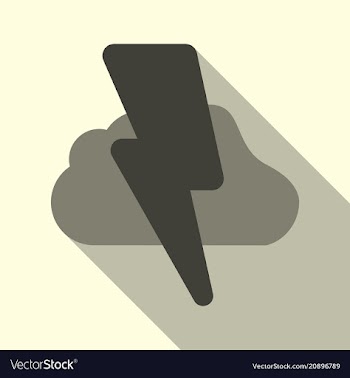 Lightning flash light thunder spark on background vector image