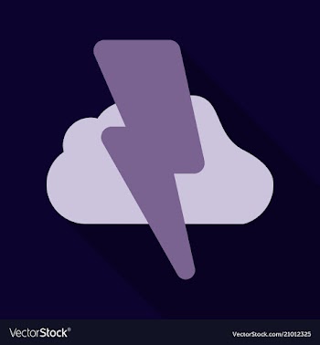 Lightning flash light thunder spark on background vector image