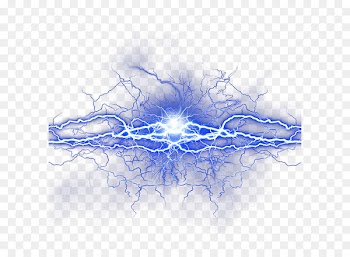 Lightning Icon - Blue Fresh Lightning Effect Element 