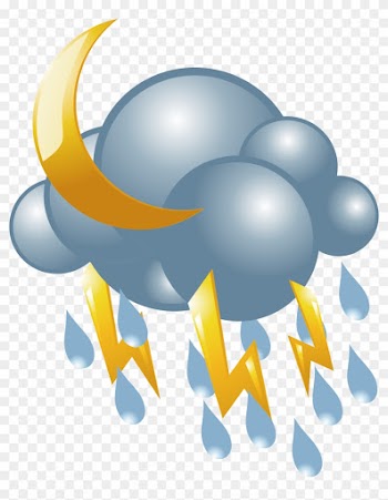 Lightning Rain Cloud Icon - Lightning Rain Cloud Icon