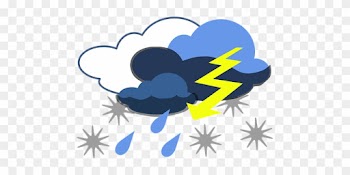 Lightning, Storm, Thunder, Rain, Clouds - Stormy Weather Clip Art