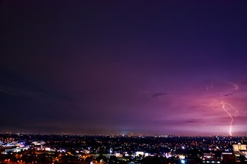Lightning Strike At Night