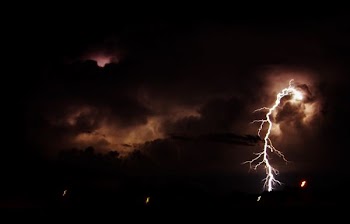 lightning strike at night
