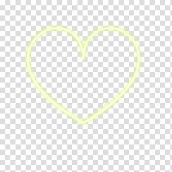 Lights, yellow neon light heart graphic transparent background PNG clipart