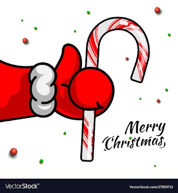 Like christmas santas claus hand thumbs up symbol vector image