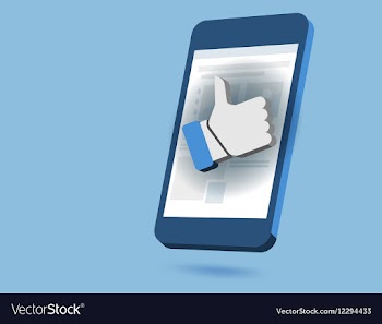 Like social network vector image