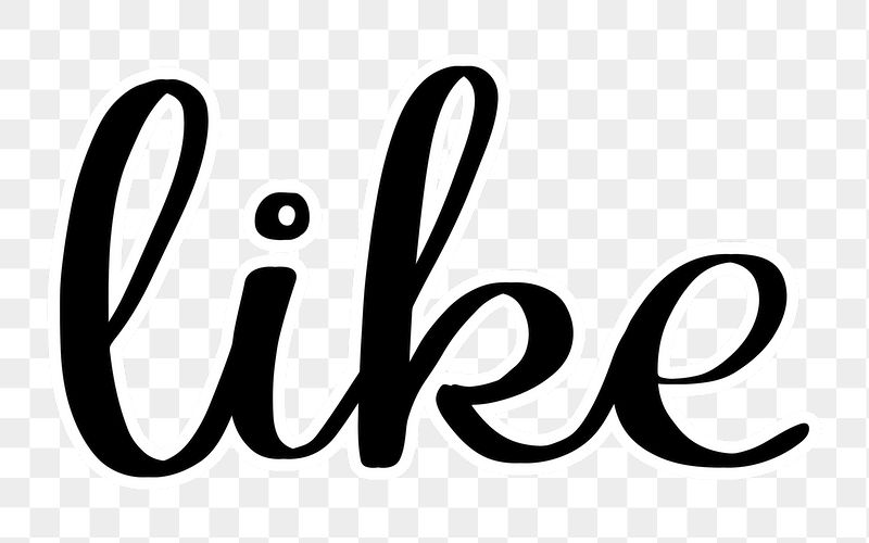 Like word png, minimal black | Free PNG - rawpixel