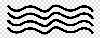 LIKES, black wave lines transparent background PNG clipart