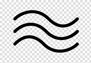 LIKES, three wavy lines icon transparent background PNG clipart