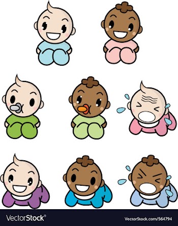 Lil babies vector image