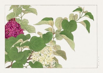 Lilac flower, Japanese woodblock art | Free Photo Illustration - rawpixel