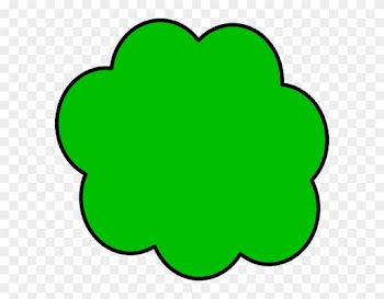 Lilly Pad Clip Art - Green Cloud Clipart