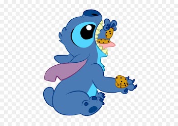 Lilo & Stitch Eating Biscuits Lilo Pelekai - stitch 