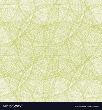 Lime color seamless wired swirl fractal pattern vector image