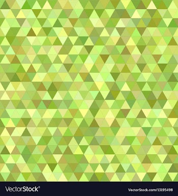Lime triangle mosaic background design vector image