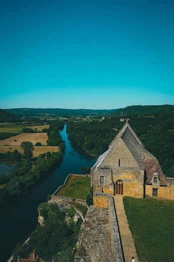 Limestone Building Near River